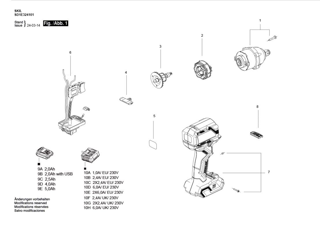 SKIL 3241 EU / 20 V "BRUSHLESS MOTOR" cordless impact driver