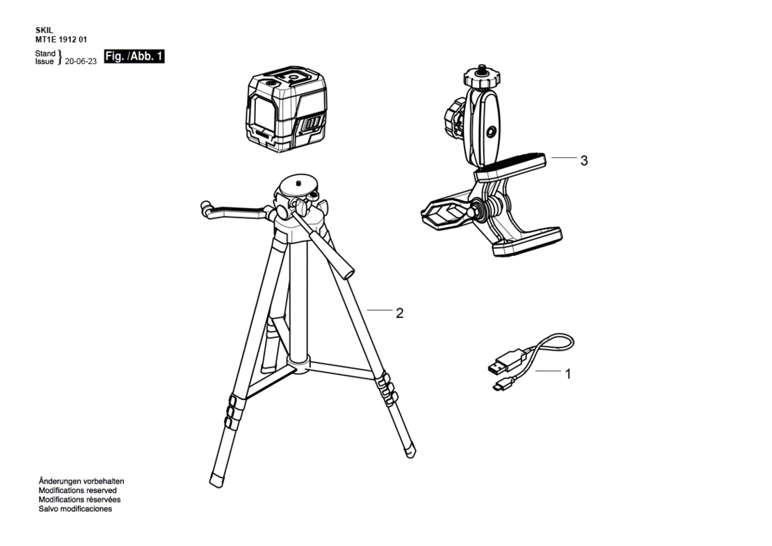 SKIL 1912 3,7 V / EU Laser croix