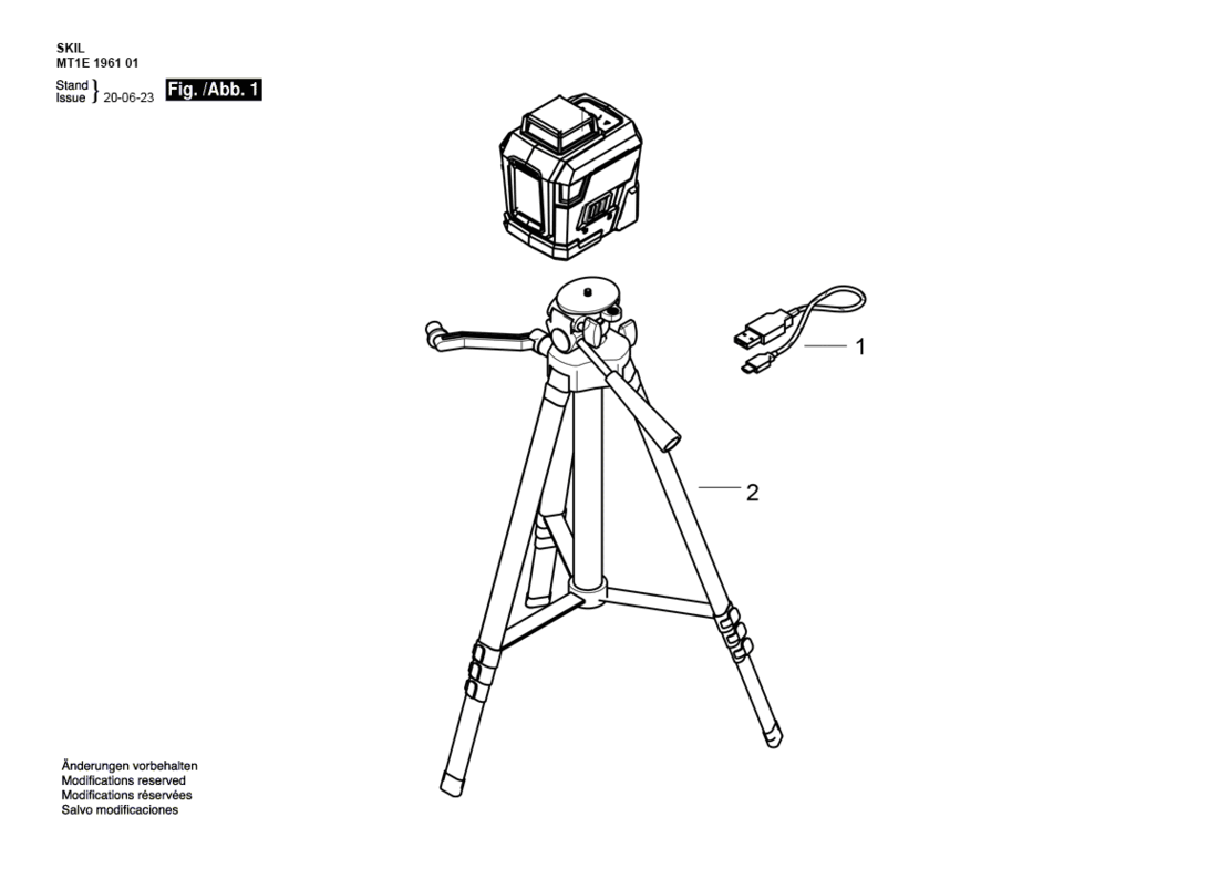 SKIL 1961 3,7 V / EU 360° Laser croix