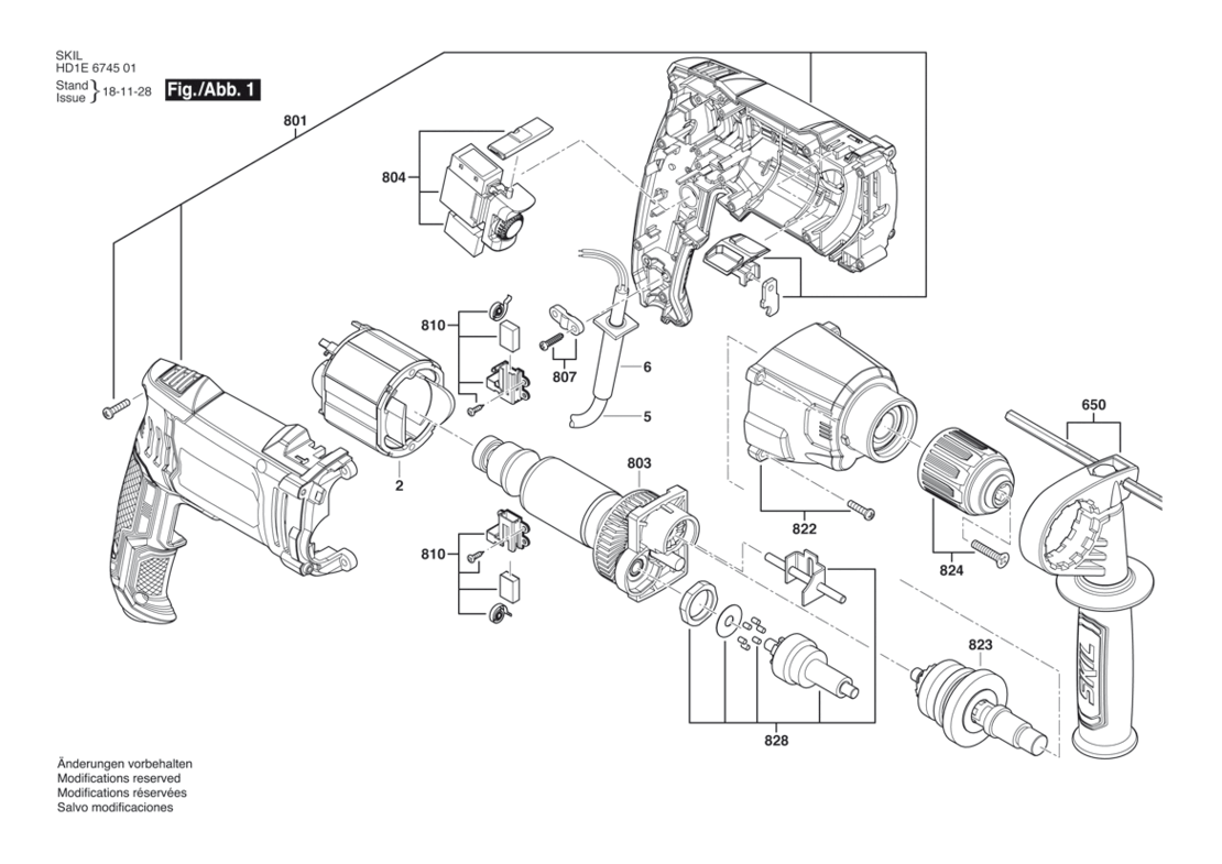 SKIL 6745 EU / 230V Klopboormachine