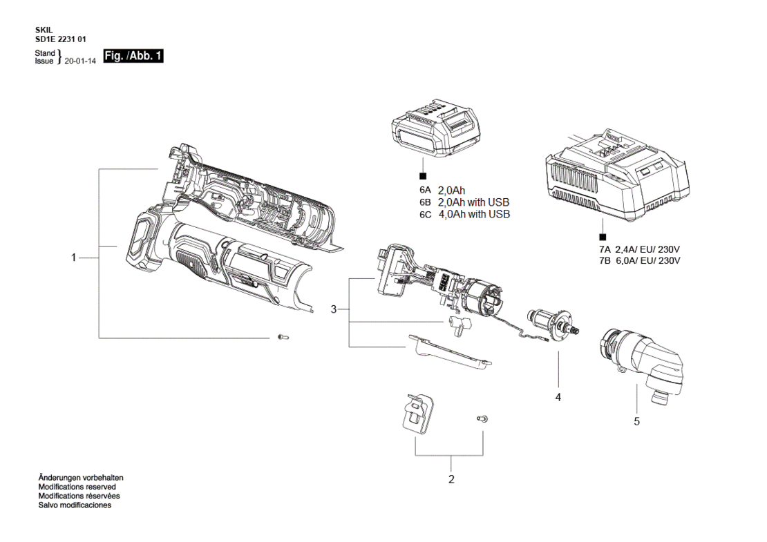 SKIL 2231 EU / 12 V "BRUSHLESS MOTOR" Avvitatore angolare a percussione brushless senza filo