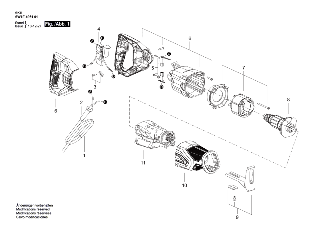 SKIL 4961 230 V / EU Reciprozaag