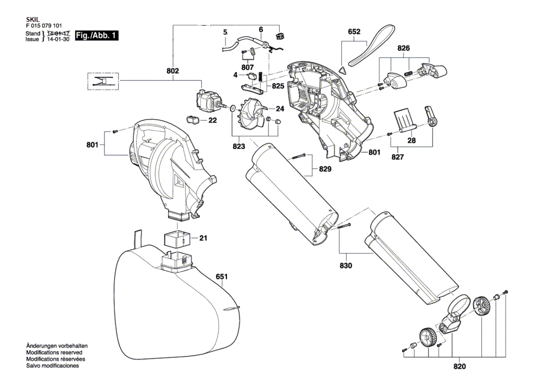 SKIL 0791 EU / 230 V Blower