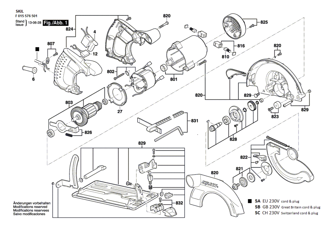 SKIL 5765 EU / 230 V CIRKELZAAG