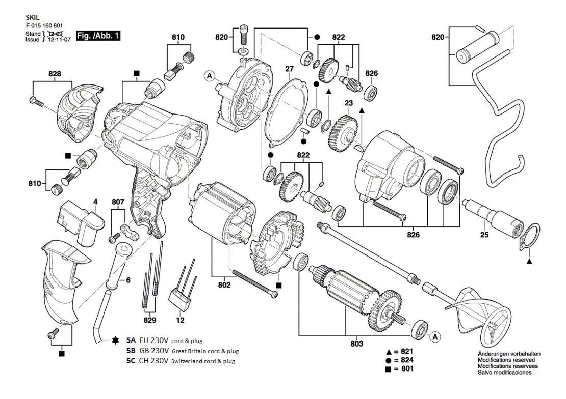 SKIL 1608 EU / 230 V Mixer