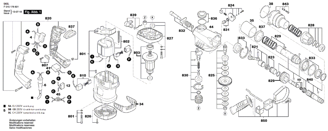 SKIL 1766 EU / 230 V BOORHAMER