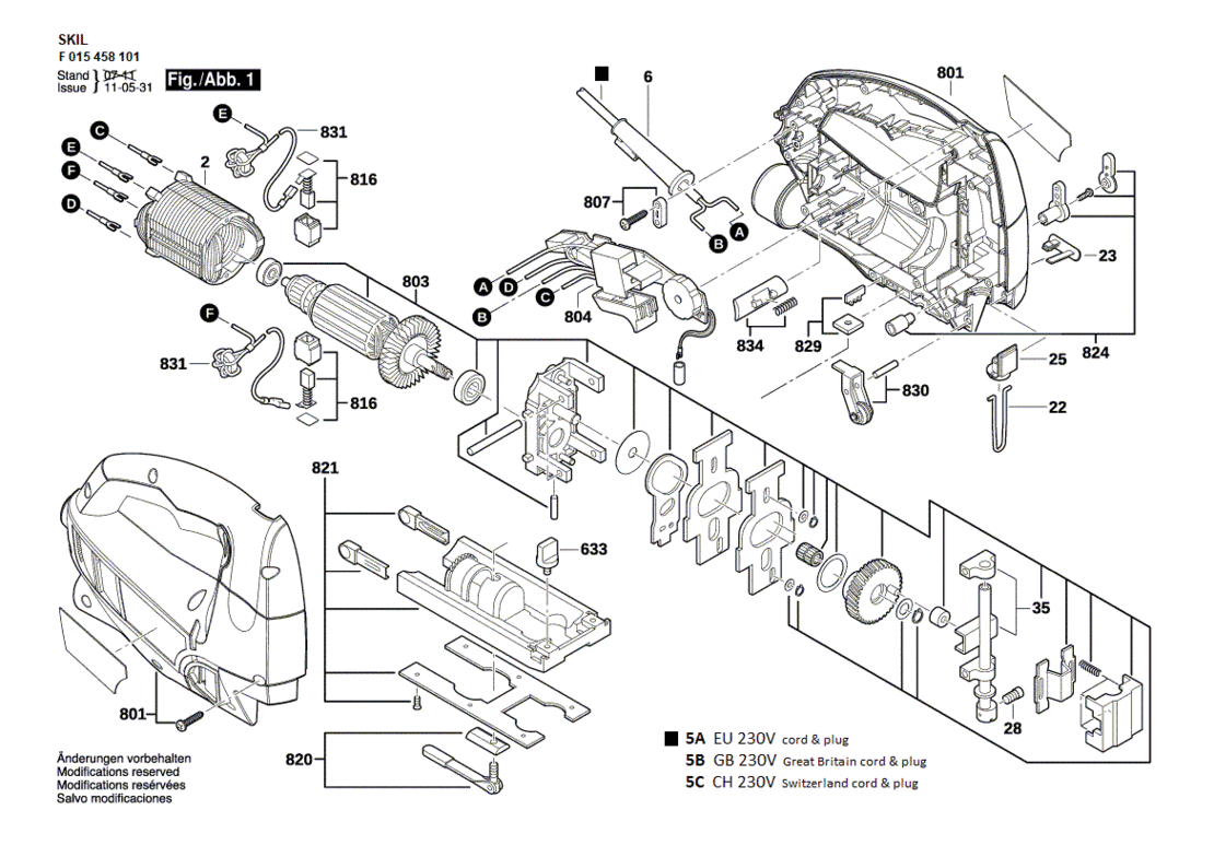 SKIL 4581 EU / 230 V jigsaw