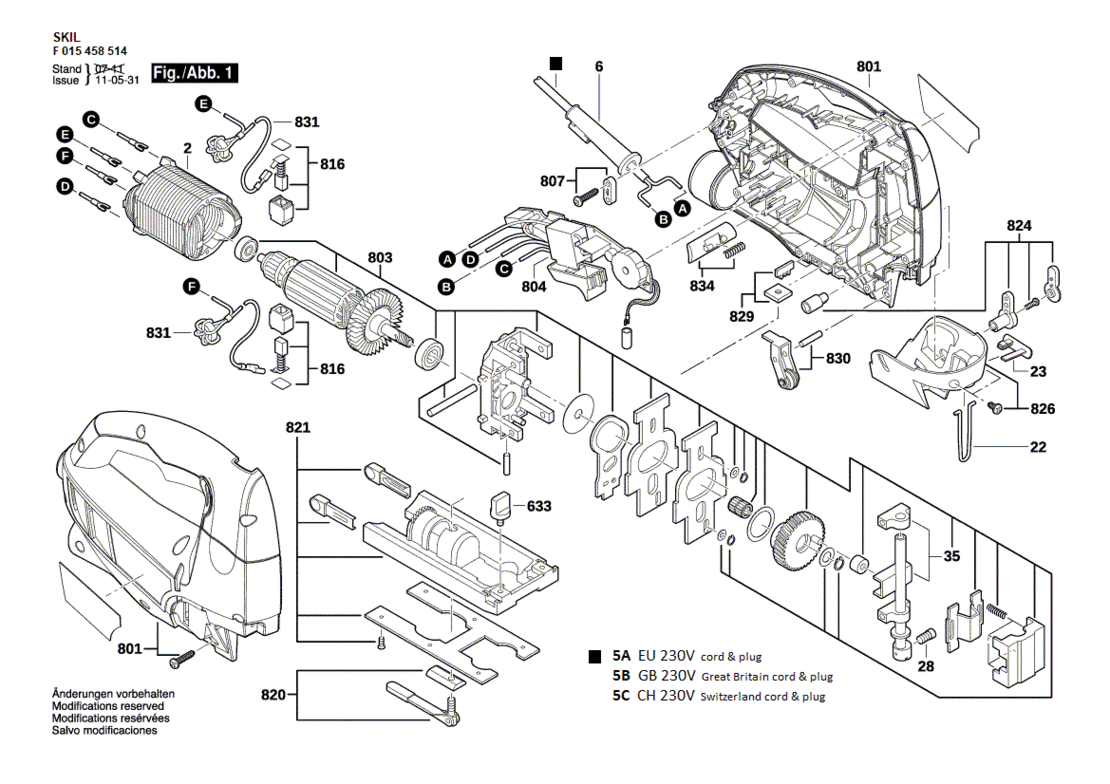 SKIL 4585 EU / 230 V DECOUPEERZAAG
